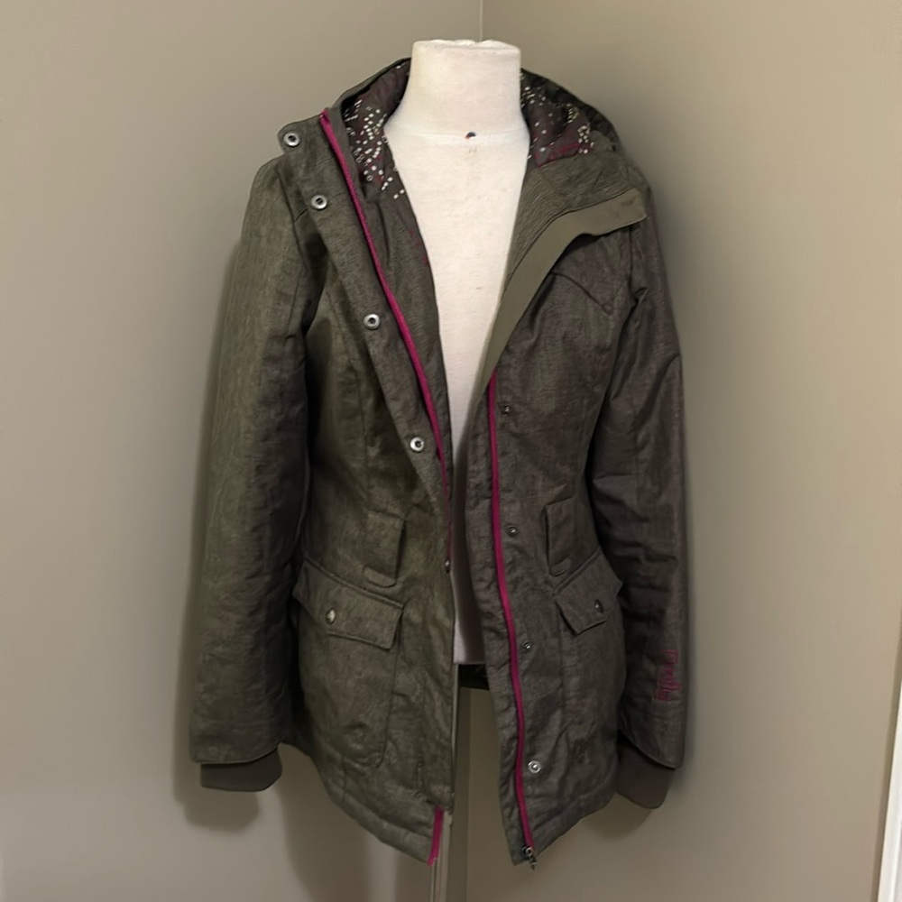 Firefly Belted Winter Ski Jacket Parka Size Medium